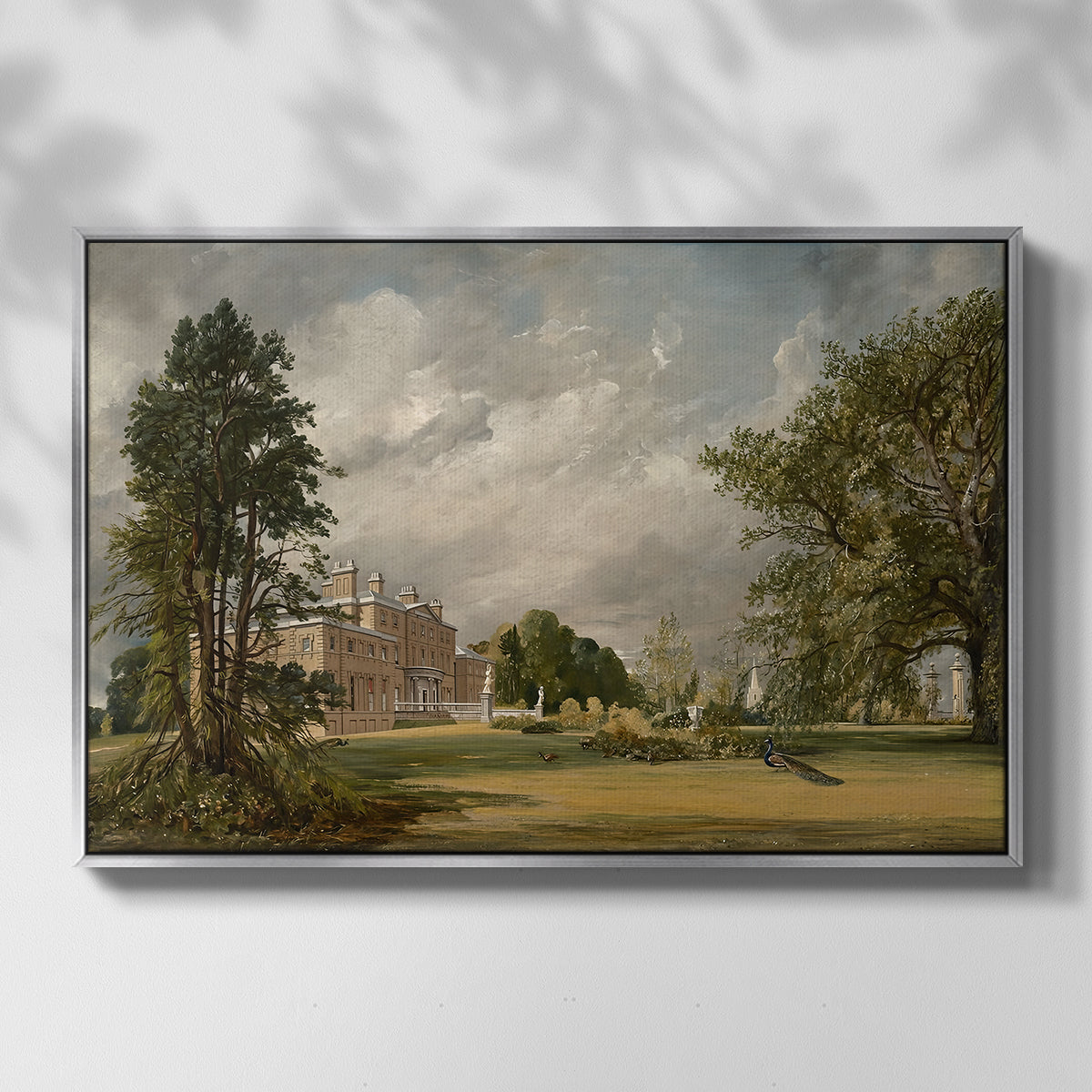 Malvern Hall, 1821 - Floater Framed Canvas Print