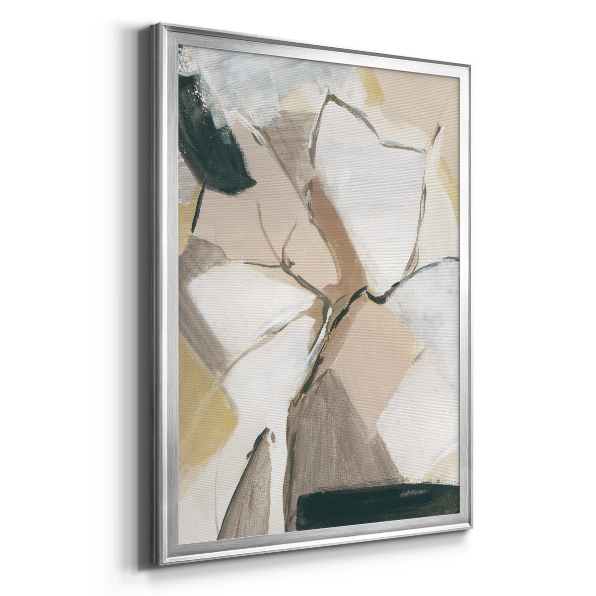 Marble Lines I - Modern Framed Canvas Print
