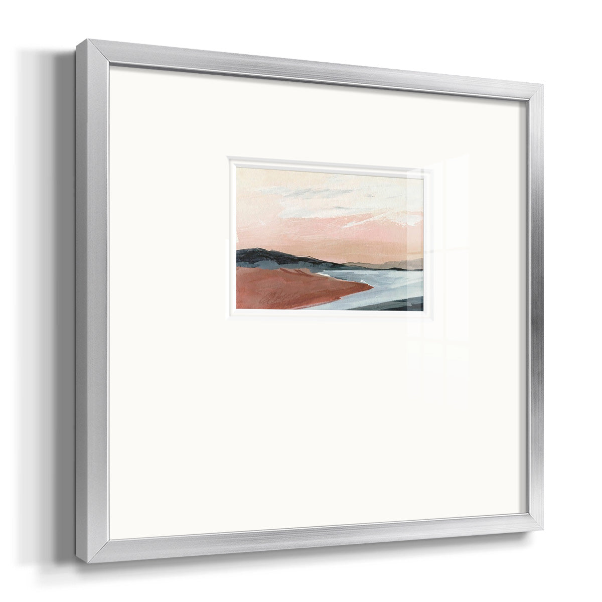 Paynes Coast I Premium Framed Print Double Matboard