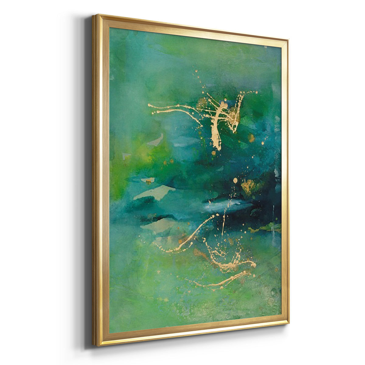 Peaceful Diptych II - Modern Framed Canvas Print