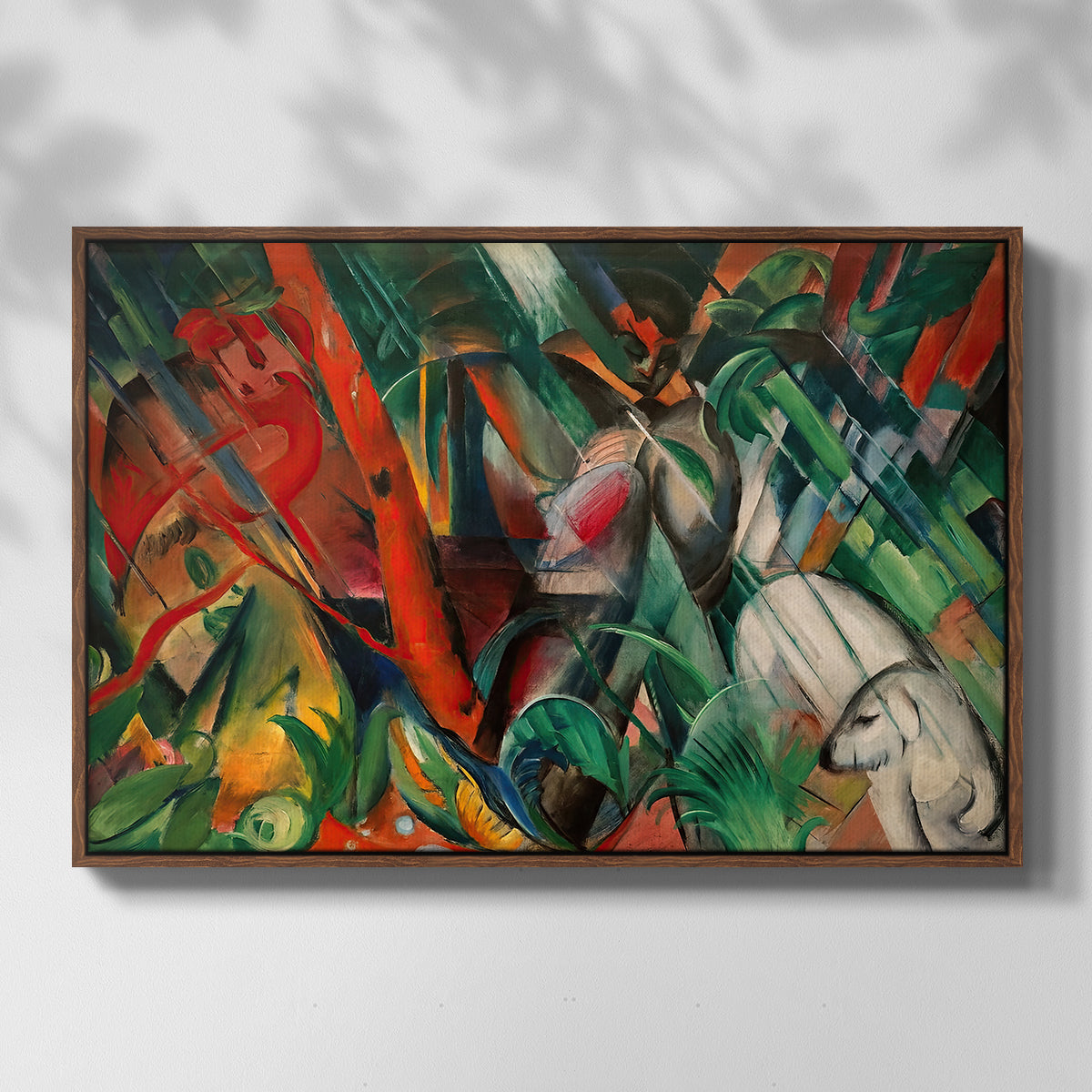 In the Rain, 1912 - Floater Framed Canvas Print