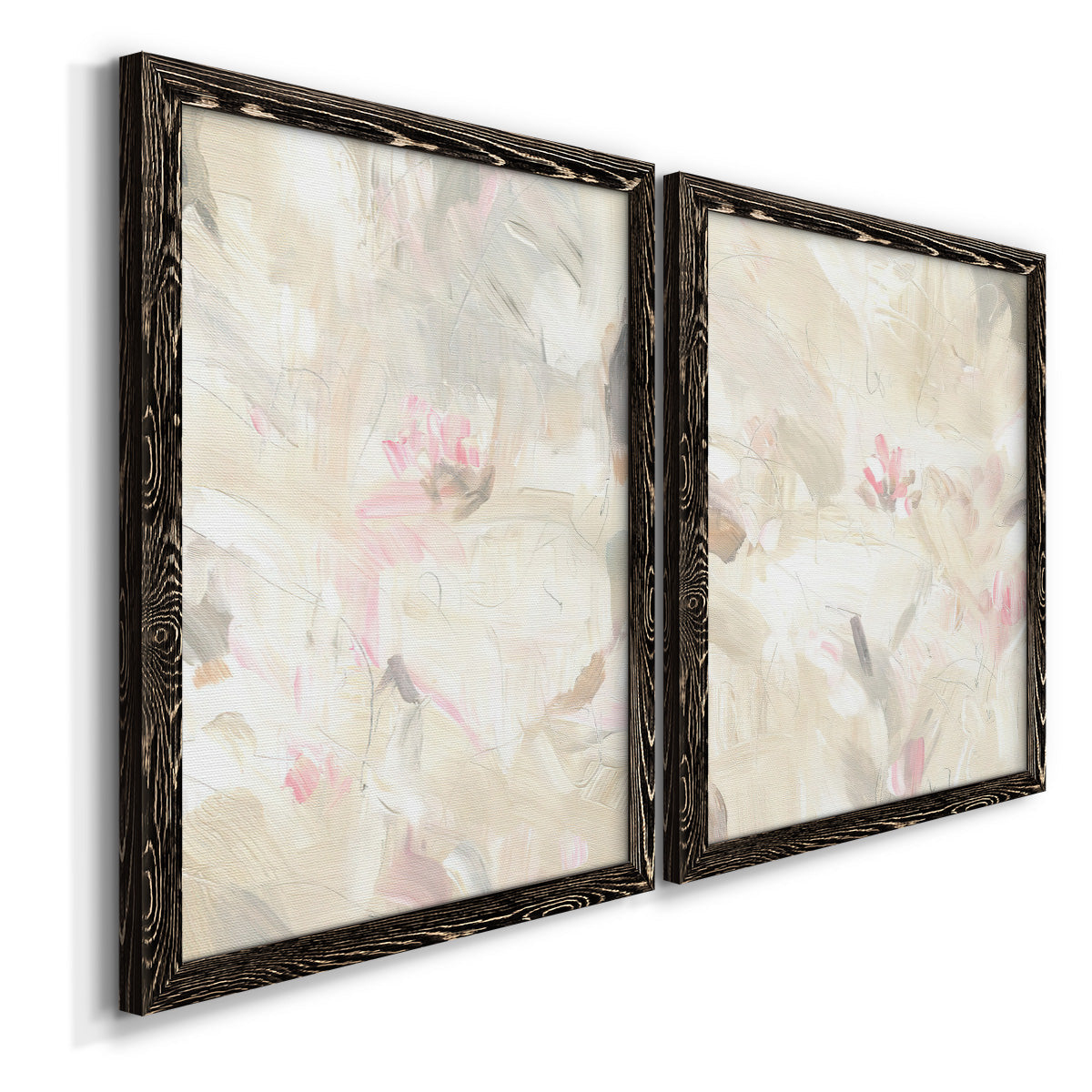 Soft Abstraction I - Premium Framed Canvas 2 Piece Set - Ready to Hang