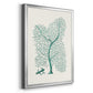 Antique Coastal Coral II - Modern Framed Canvas Print