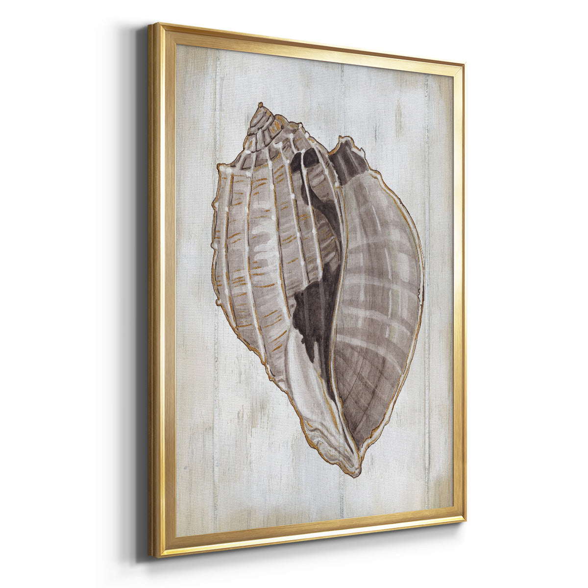 Ocean Cone II - Modern Framed Canvas Print