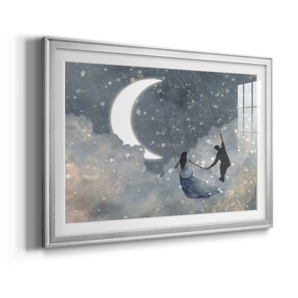 Celestial Love I - Modern Framed Art Print