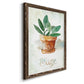 Potted Sage - Premium Canvas Framed in Barnwood - Ready to Hang