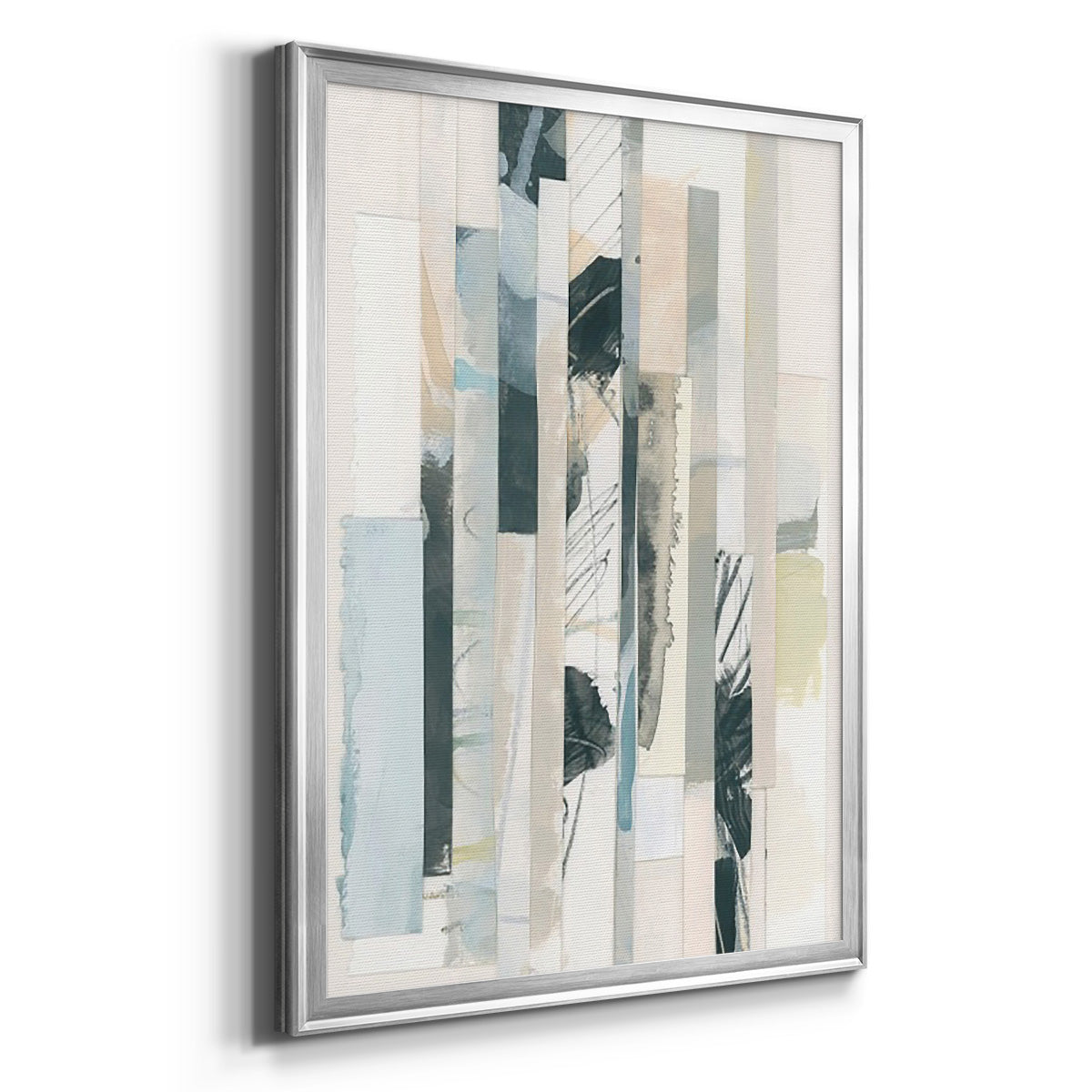 Paper Strata II - Modern Framed Canvas Print