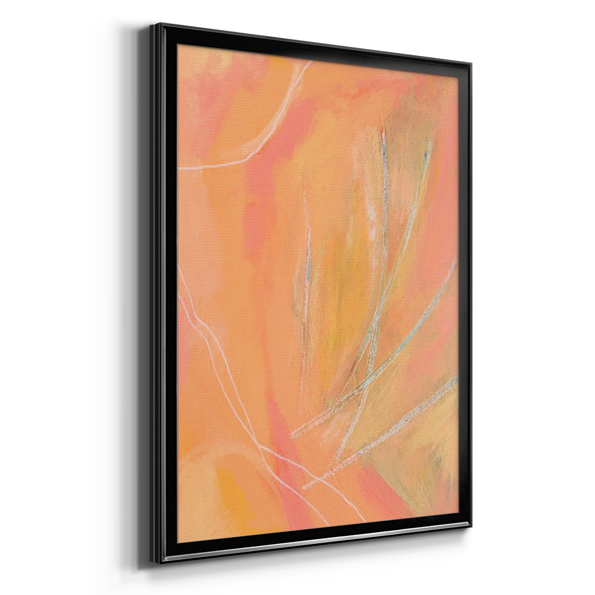 Peach Bliss II - Modern Framed Canvas Print