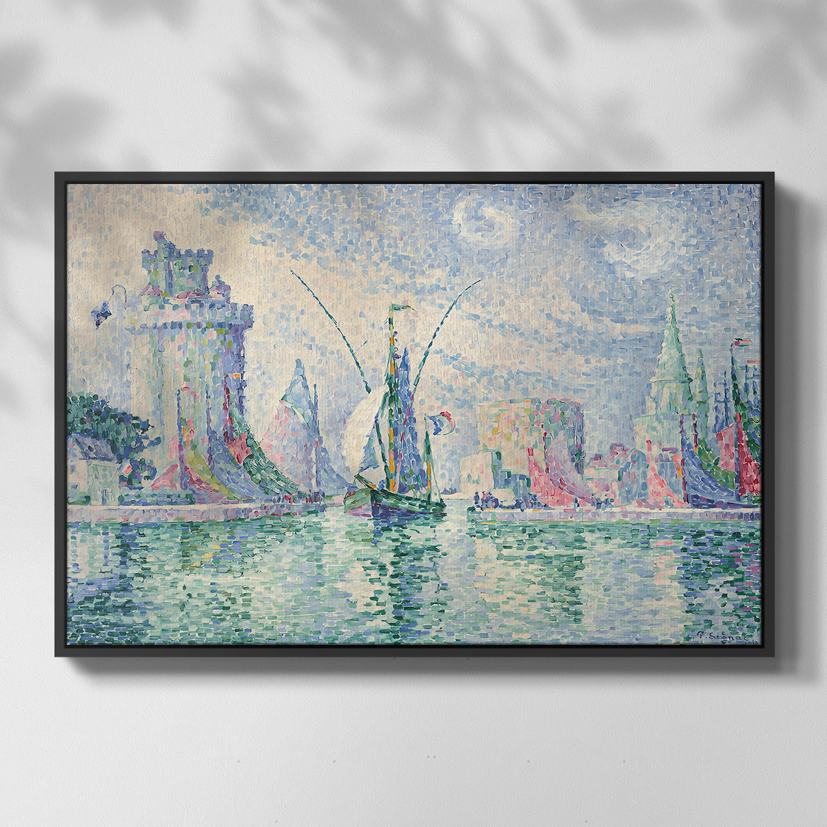 The Green Towers (Les tours vertes, la Rochelle), 1913 - Floater Framed Canvas Print