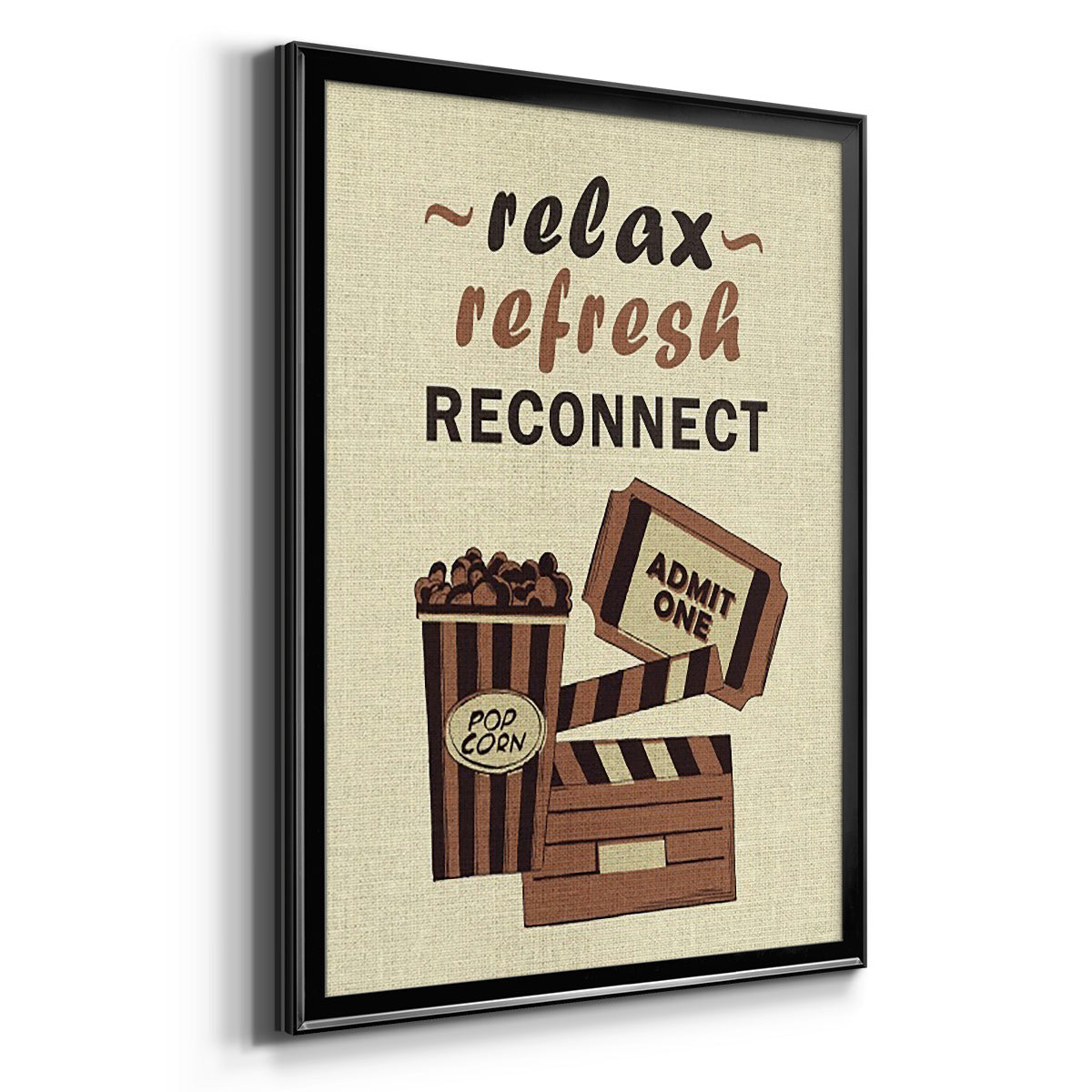 Movie Time IV - Modern Framed Canvas Print