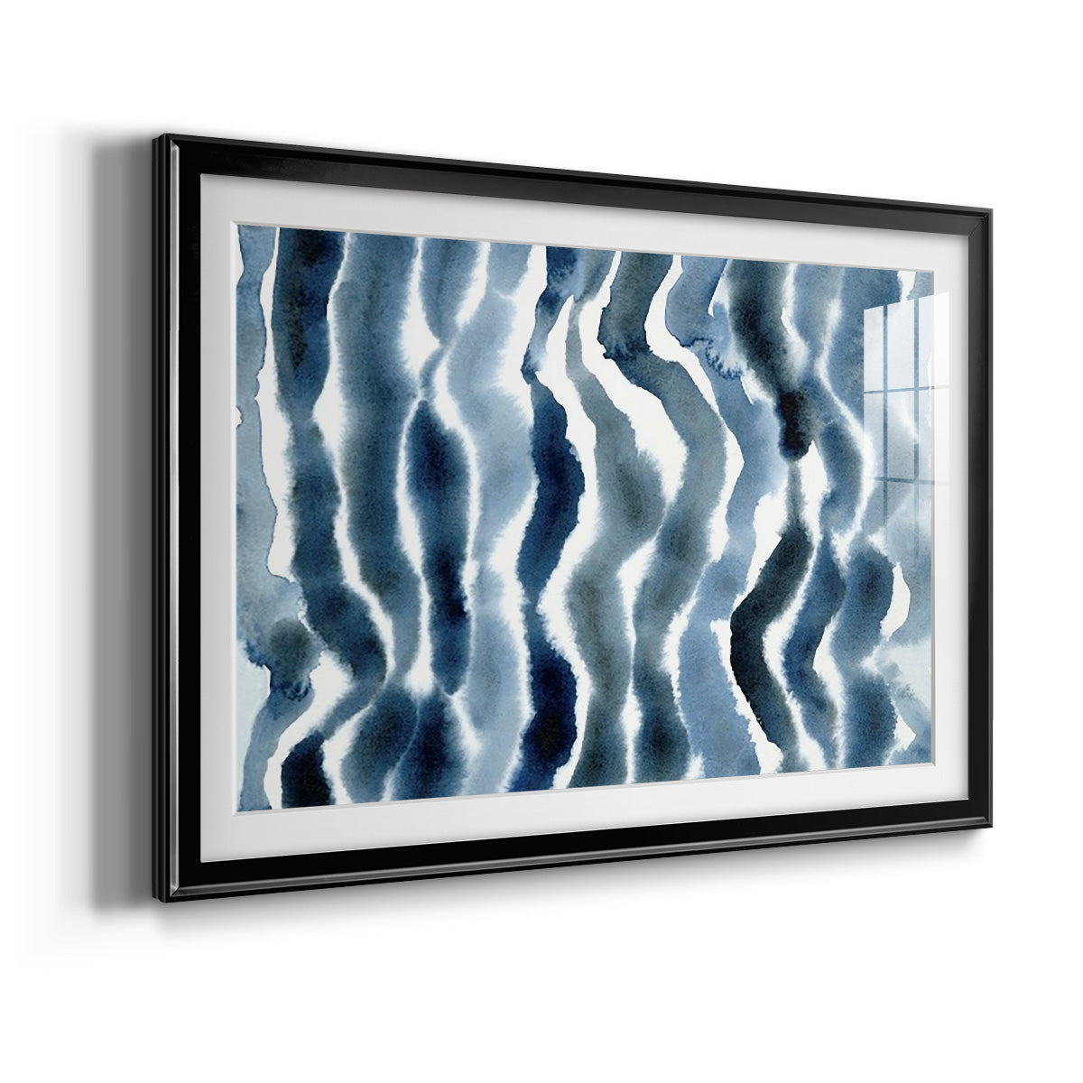 True Blue Wave II - Modern Framed Art Print