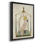 White Cockatoo on Swing - Modern Framed Canvas Print