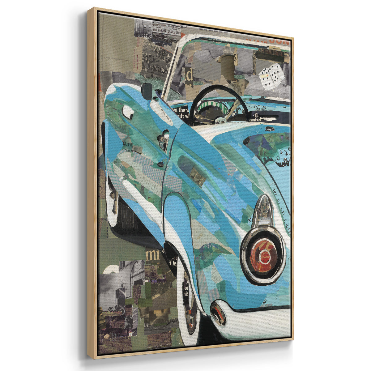 Thunderbird Framed Premium Gallery Wrapped Canvas - Ready to Hang