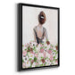 Beautiful Floral Contemplation I - Modern Framed Canvas Print