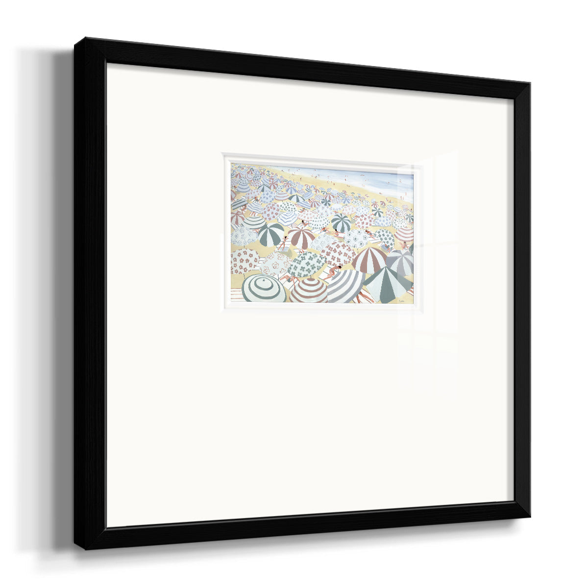 Subtle Beach Premium Framed Print Double Matboard