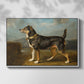 A Terrier in a Landscape, c. 1811 - Floater Framed Canvas Print