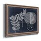 Foliage on Navy I Premium Framed Canvas- Ready to Hang