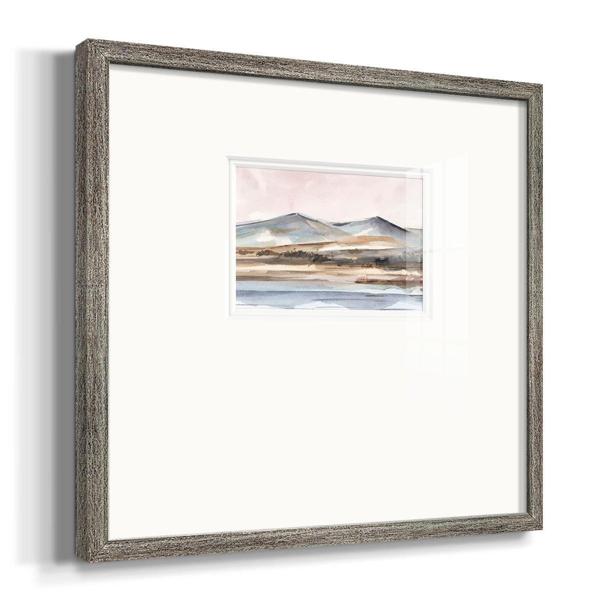 Autumn Mountain Valley II Premium Framed Print Double Matboard