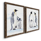 Emperor Penguins I - Premium Framed Canvas 2 Piece Set - Ready to Hang