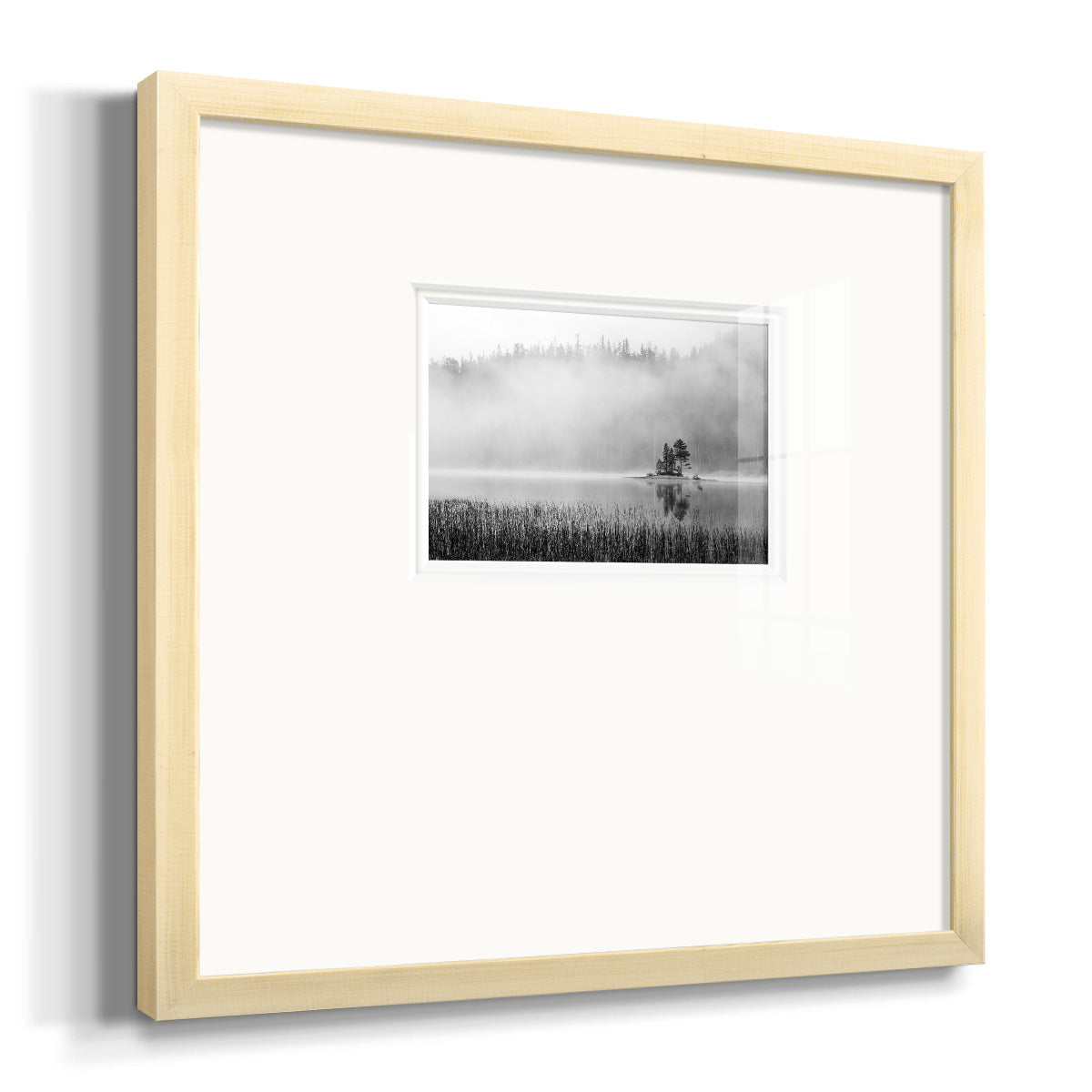 Island Fog Premium Framed Print Double Matboard