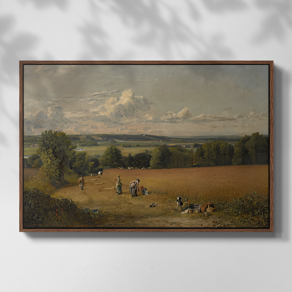 The Wheat Field, 1816 - Floater Framed Canvas Print