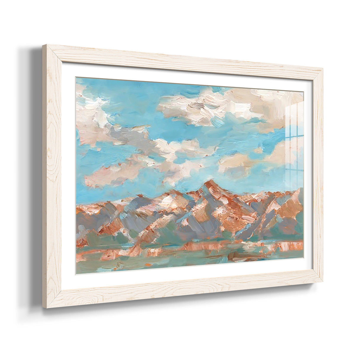 Pastel Western Vista II - Barnwood Framed Art Print
