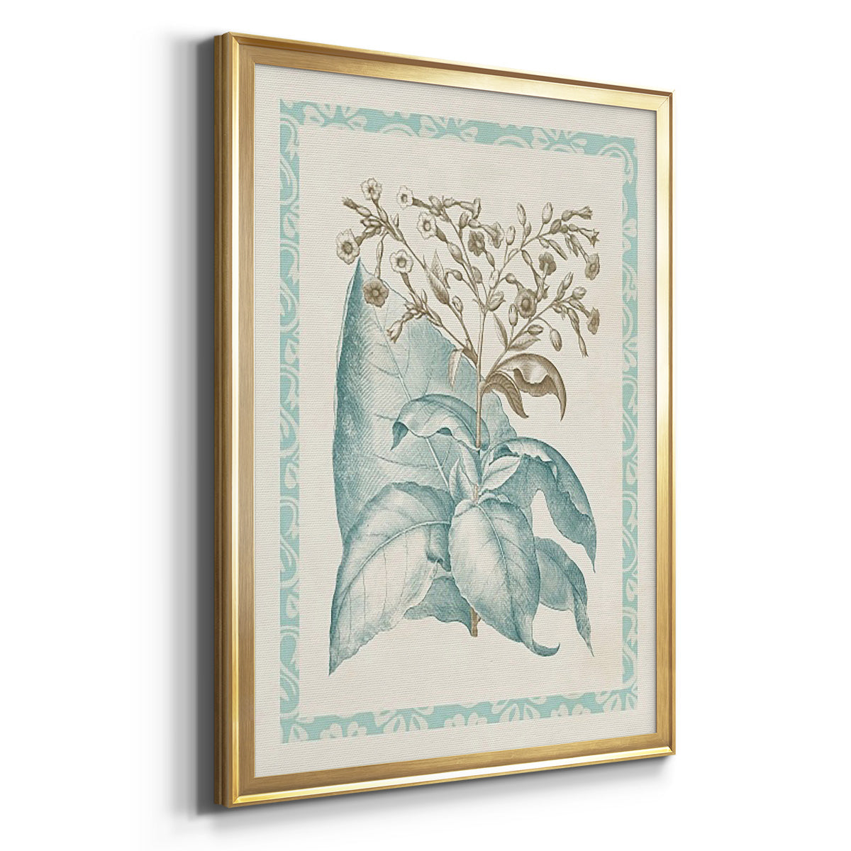 Willow Blue Besler I - Modern Framed Canvas Print