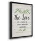 Love of a Family - Modern Framed Canvas Print