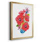 Brilliant Poppies I - Modern Framed Canvas Print