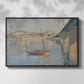 Le Clipper, Asnières, 1887 - Floater Framed Canvas Print
