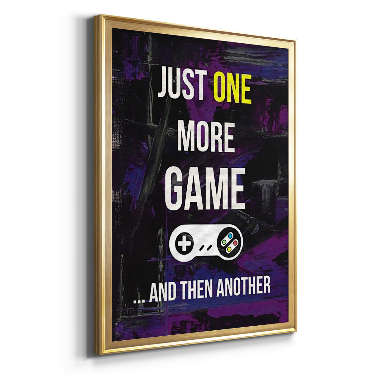 Gamer at Play II - Modern Framed Canvas Print