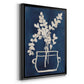 Vessel on Indigo I - Modern Framed Canvas Print