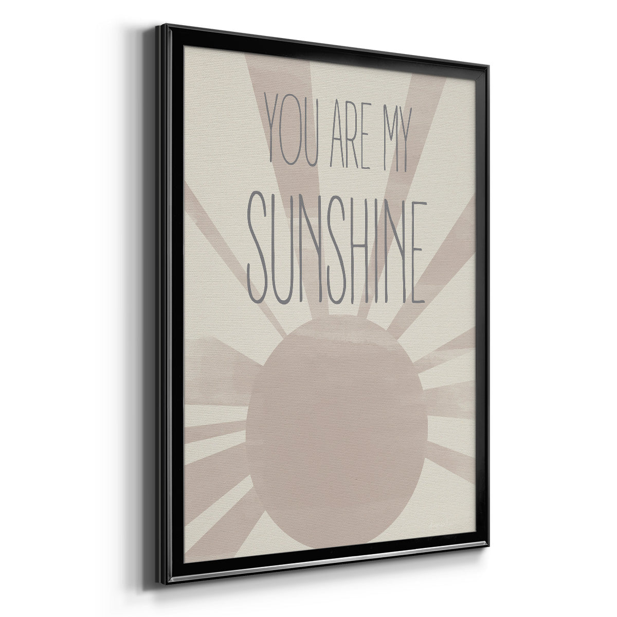 Sunshine - Modern Framed Canvas Print