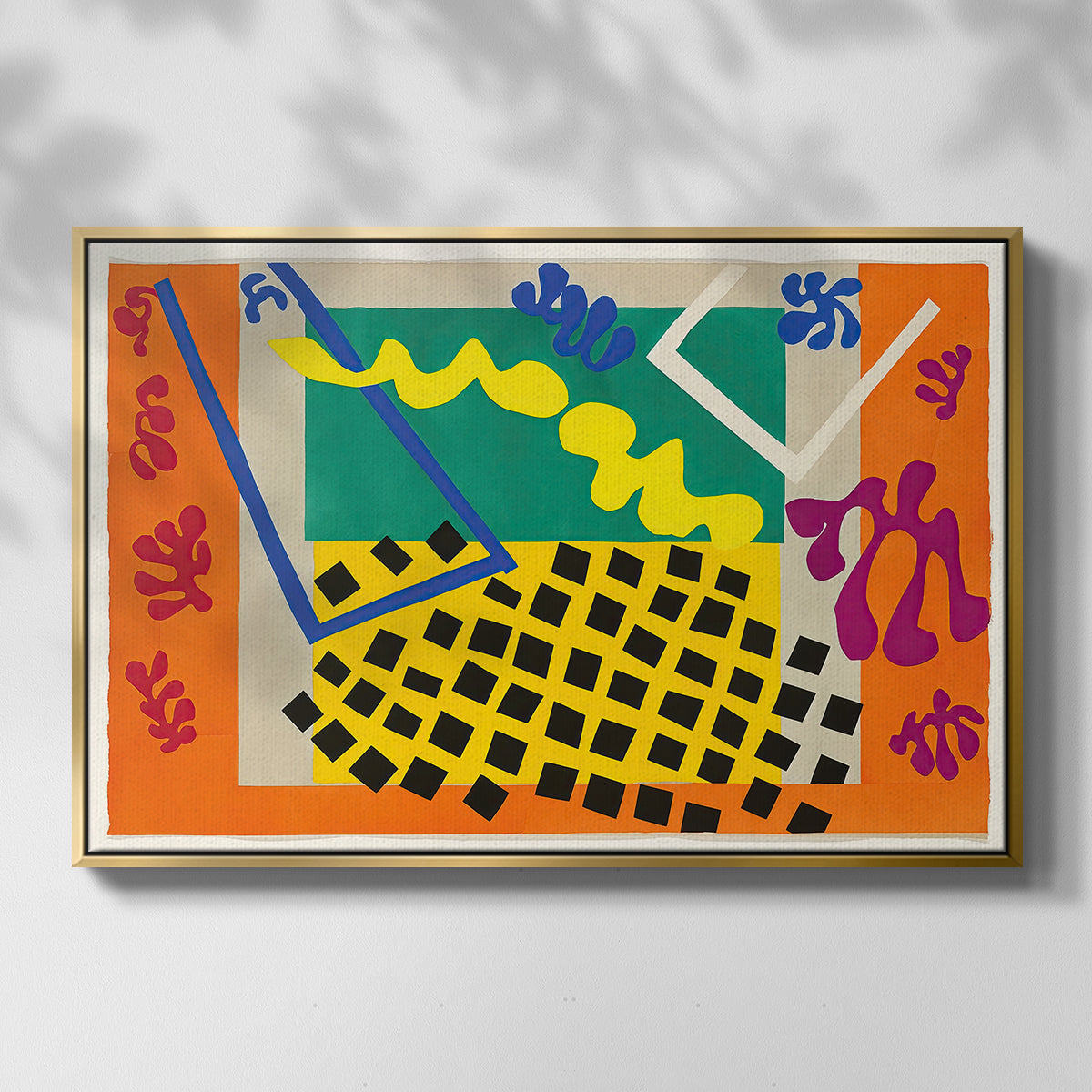The Codomas (Les codomas), from Jazz, 1947 - Floater Framed Canvas Print
