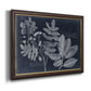 Foliage on Navy V Premium Framed Canvas- Ready to Hang