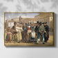 A Charlatan Selling Blacking in the Piazza Barberini in Rome, c. 1840-1849 - Floater Framed Canvas Print