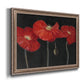 Poppy Trio I Premium Framed Canvas- Ready to Hang