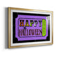 Happy Halloween Ticket - Modern Framed Art Print
