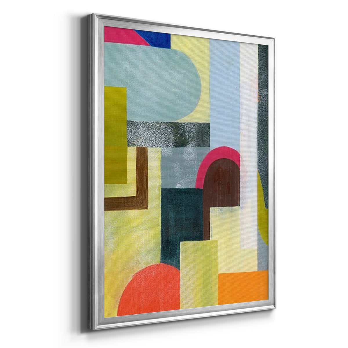 City of Rainbows I - Modern Framed Canvas Print
