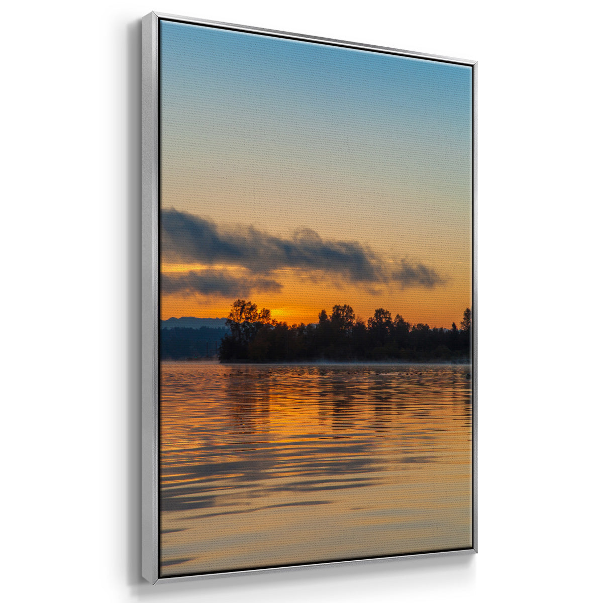 Molten Gold - Floater Framed Canvas Print