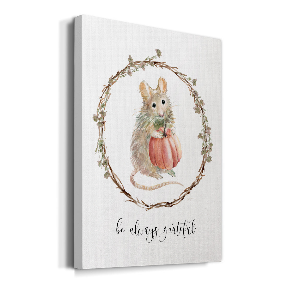 Harvest Home Mouse - Canvas Art Print