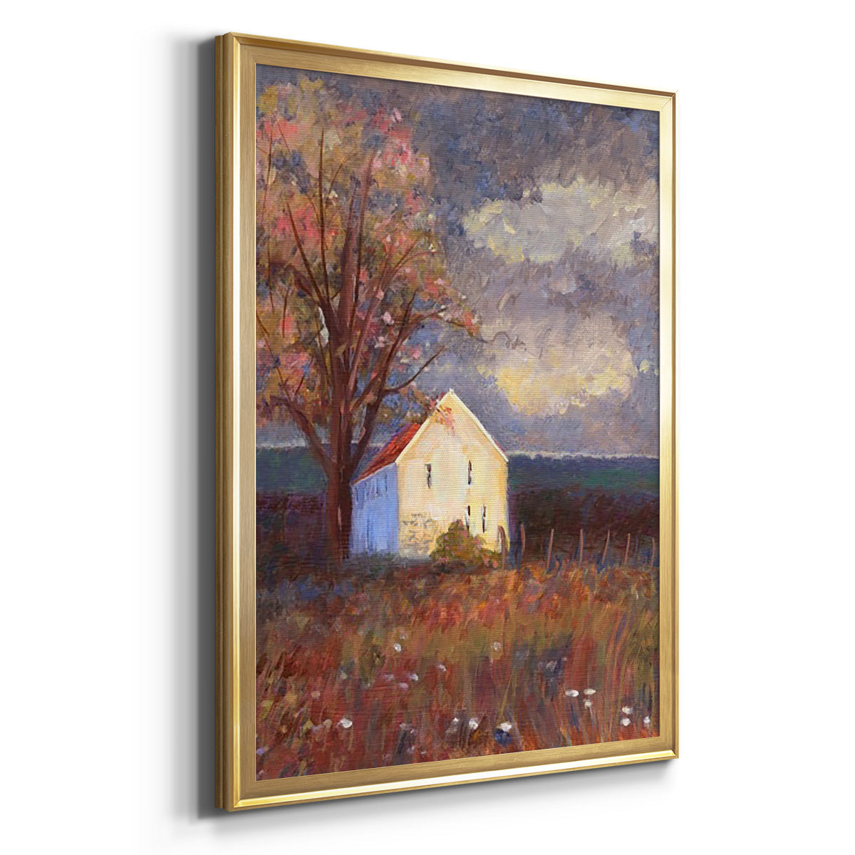 September - Modern Framed Canvas Print