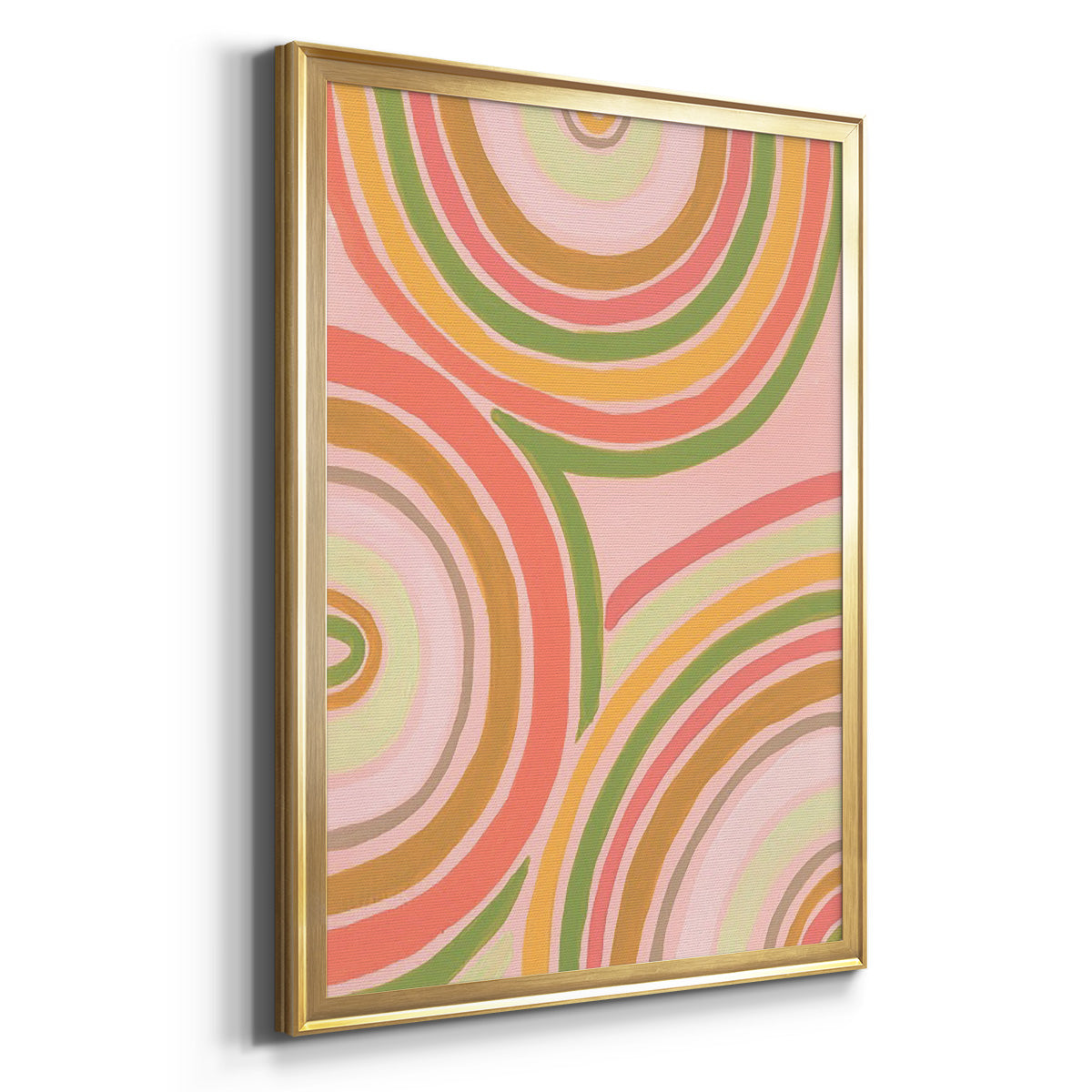 Abstract Rainbow II - Modern Framed Canvas Print