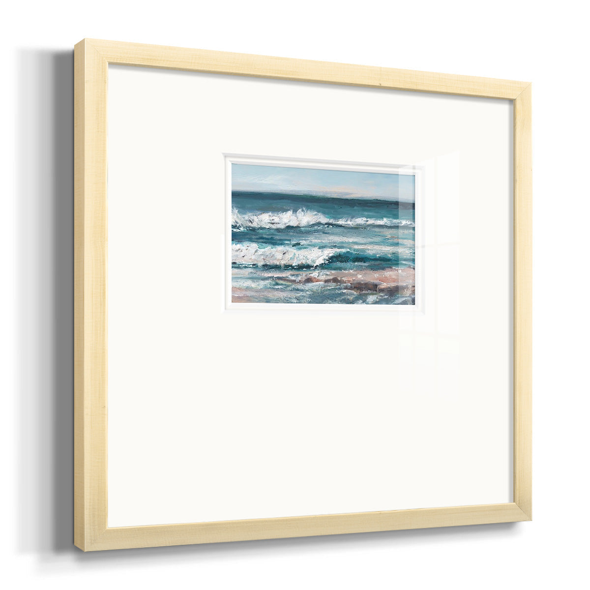 Ocean Breakers I Premium Framed Print Double Matboard