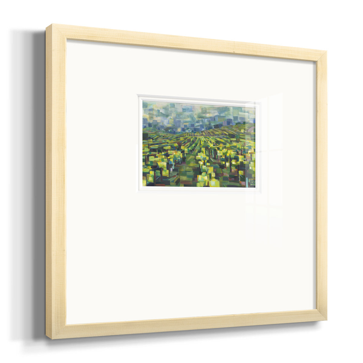 Yellow Grapevines Forever Premium Framed Print Double Matboard