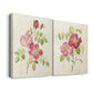 Dusty Rose I Premium Gallery Wrapped Canvas - Ready to Hang - Set of 2 - 8 x 12 Each