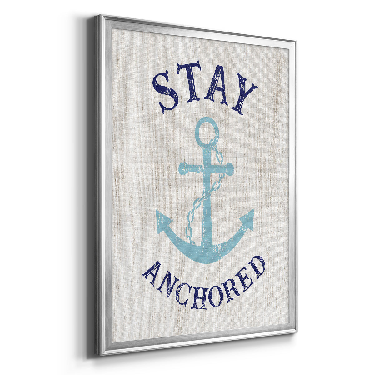 Stay Anchored - Modern Framed Canvas Print