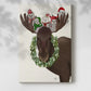 Christmas Moose and Christmas Owls - Gallery Wrapped Canvas