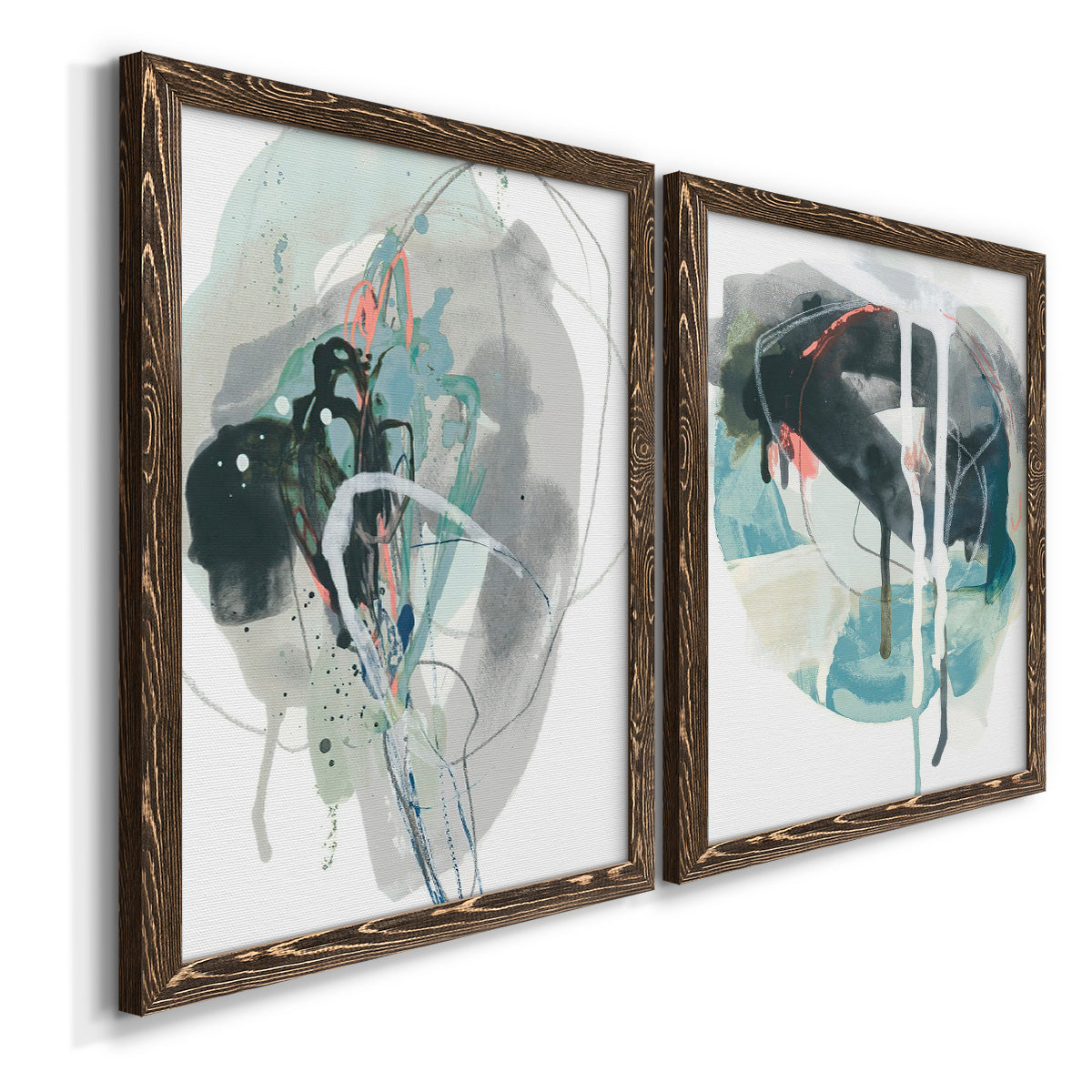 Stone Aperture I - Premium Framed Canvas 2 Piece Set - Ready to Hang