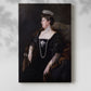 Canvas art print of a dignified figure with elegant dress and subtle tones with a soft shadow on a white background.